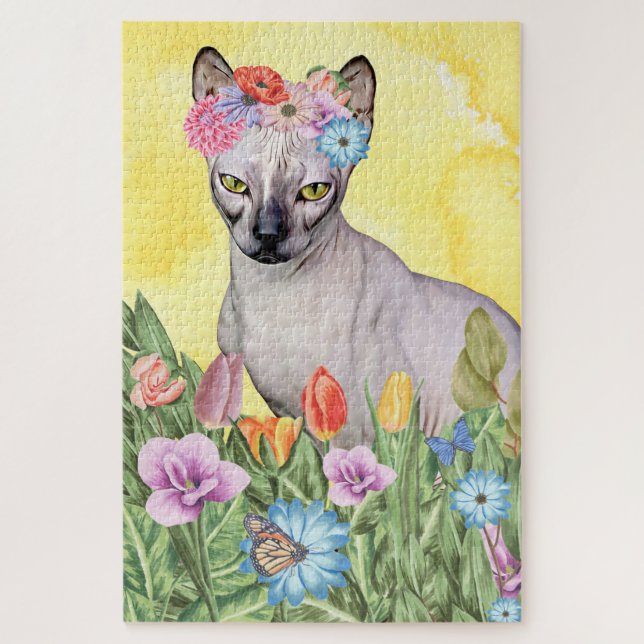 Sphynx Cat Flowers (Vertikal)