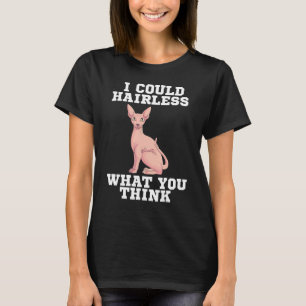 Sphynx Cat Hairless Pet Animal Lover Züchter Veter T-Shirt