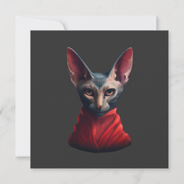 Sphynx Cat- Half Cat, Halb Teufel, Master Sphynx # (Vorderseite)