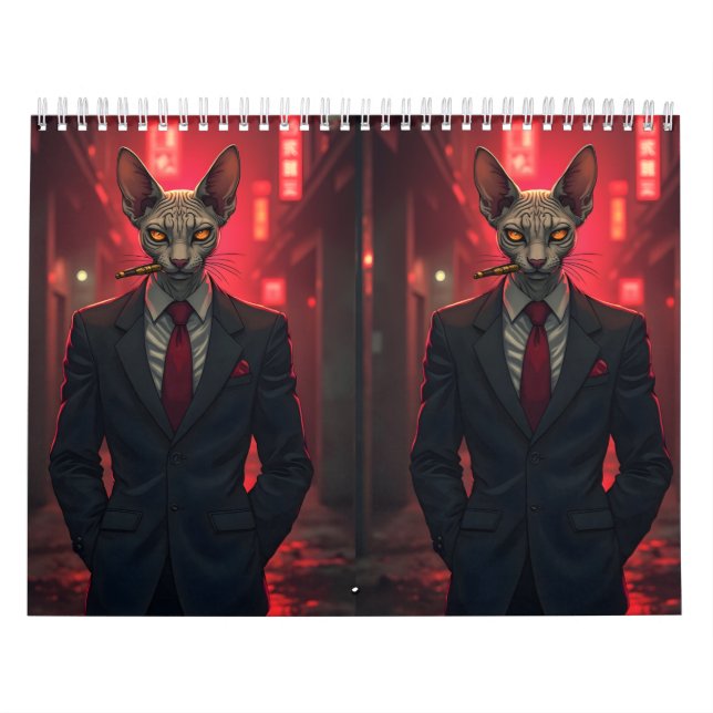 Sphynx Cat Humor Art | Flexible Quote Design Kalender (Titelbild)