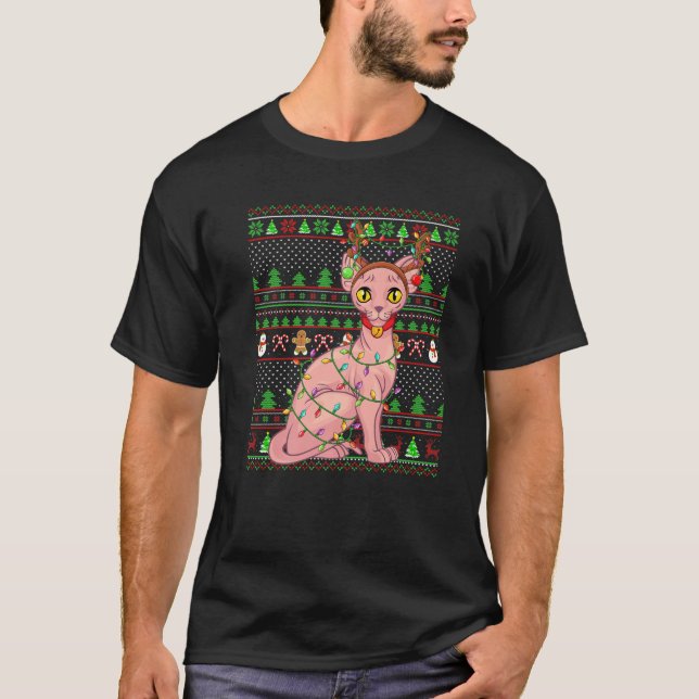 Sphynx Cat Lover Familie Matching Ugly Sphynx Cat  T-Shirt (Vorderseite)