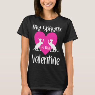Sphynx Cat Mama Vater Valentinstag Rescue Niedlich T-Shirt