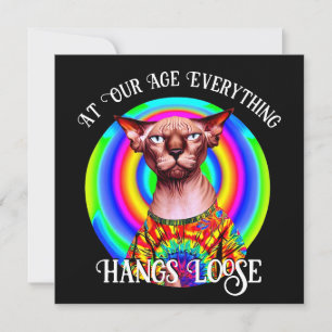 Sphynx Cat Over the Hill Birthday