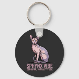 Sphynx Cat Vibe Under Sunlight Art Schlüsselanhänger
