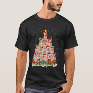 Sphynx Cat Xmas Lights Santa Sphynx Weihnachten T-Shirt