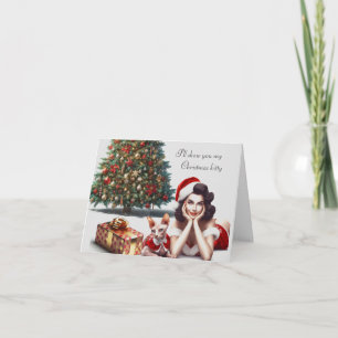 Sphynx Chat Carte de Noël adulte