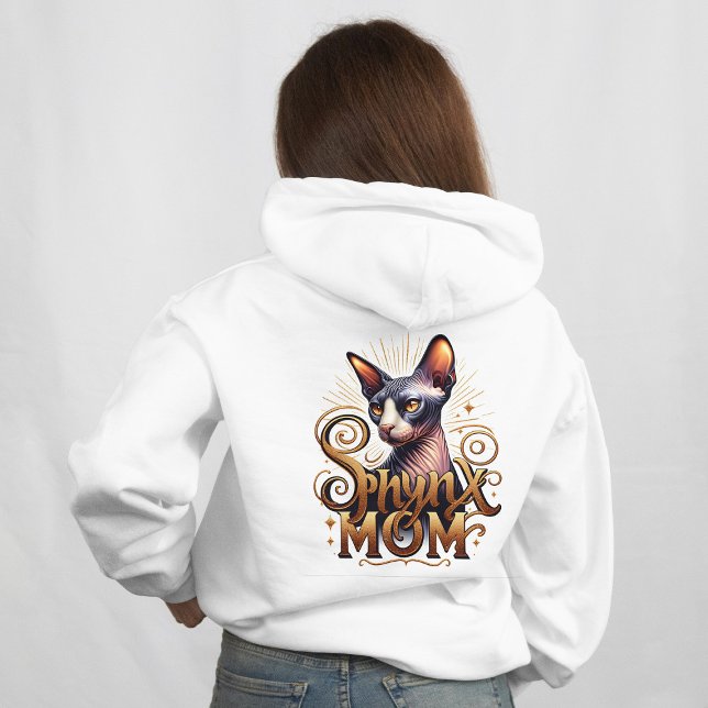 Sphynx Chat Maman Sweat - shirt à capuche de mode  (Sphynx Cat Lover Mom Clothes )