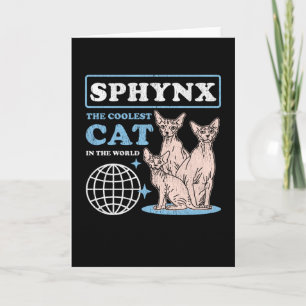 Sphynx Coole Katze   Sphynx Karte