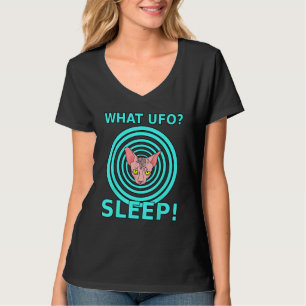 Sphynx haarlose Katze UFO Alien Entführung Vermis T-Shirt