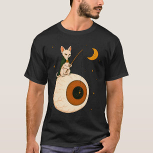 Sphynx-Katze angelt Augapfel T-Shirt