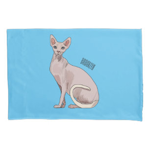 Sphynx-Katze Cartoon-Illustration  Kissenbezug