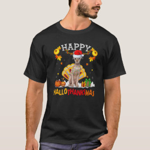 Sphynx-Katze Halloween Erntedankfest Weihnachten H T-Shirt
