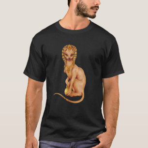Sphynx-Katze im ägyptischen Kostüm Aquarell für Ka T-Shirt
