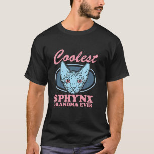 Sphynx-Katze Oma haarlose Katzenbesitzerin Sphynx- T-Shirt
