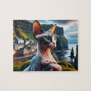 Sphynx-Katze Puzzle Cliffs of Moher Irland