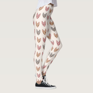 Sphynx-Katze Süßes Einzigartiges Haustier-Muster Leggings