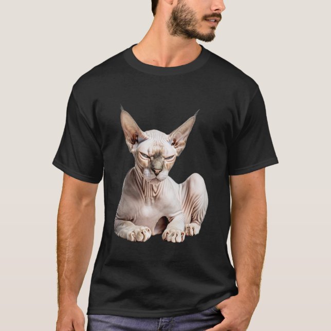 Sphynx-Katze T-Shirt (Vorderseite)