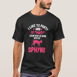 Sphynx-Katzen-Party Haarlose Tierbesitzer Tiere T-Shirt