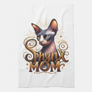 Sphynx-Katzenmutter-Küchen-Tee-Tuch Geschirrtuch