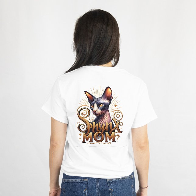 Sphynx Mama Cat Lover Women's Fashion T - Shirt (Sphynx Cat Mom Womens tshirt)