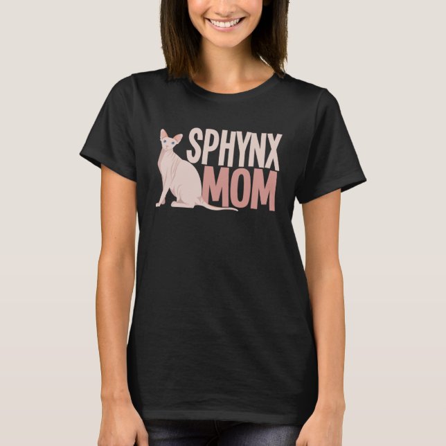 Sphynx Mama Cat T-Shirt (Vorderseite)