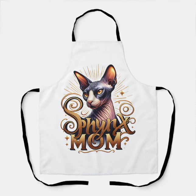 Sphynx Mama Kat Lover Mum Schürze (Vorderseite)