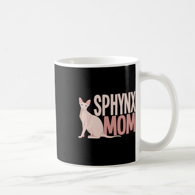 Sphynx-Mama Katzenschwanz Sphinx Frischkatzenbesit Kaffeetasse (Rechts)