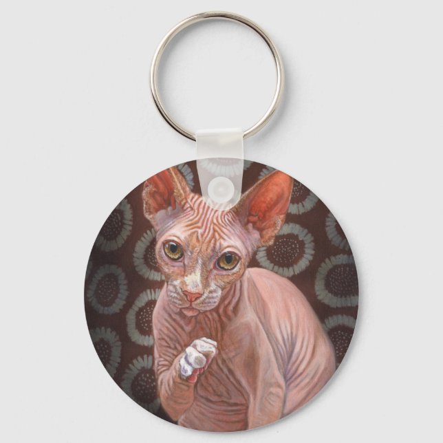 Sphynx Sphinx Cat Jack Schlüsselanhänger (Vorderseite)