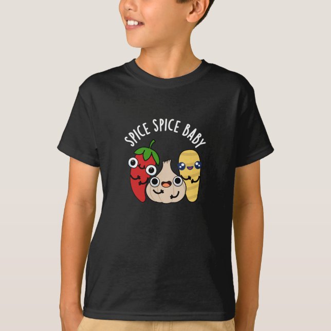 Spice Baby Funny Food Pub Dark BG T-Shirt (Vorderseite)
