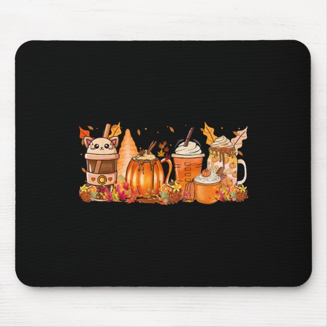 Spice Fall Kaffee Heiße Tee Herbst Ernte Frauen Dr Mousepad (Vorne)