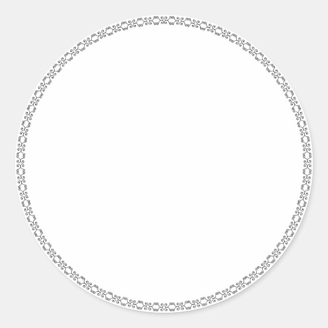 Spice jar leere, kreisförmige Aufkleber (Vorderseite)