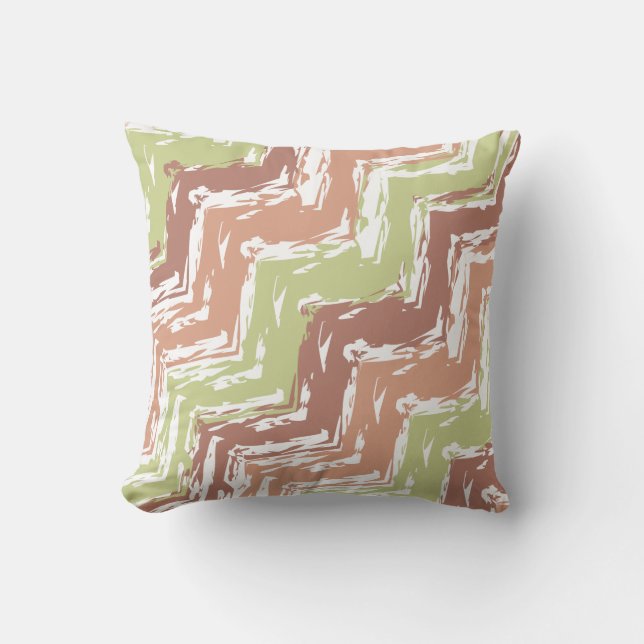 Spice Scribble Zickzack ZigZag Kissen (Vorderseite)