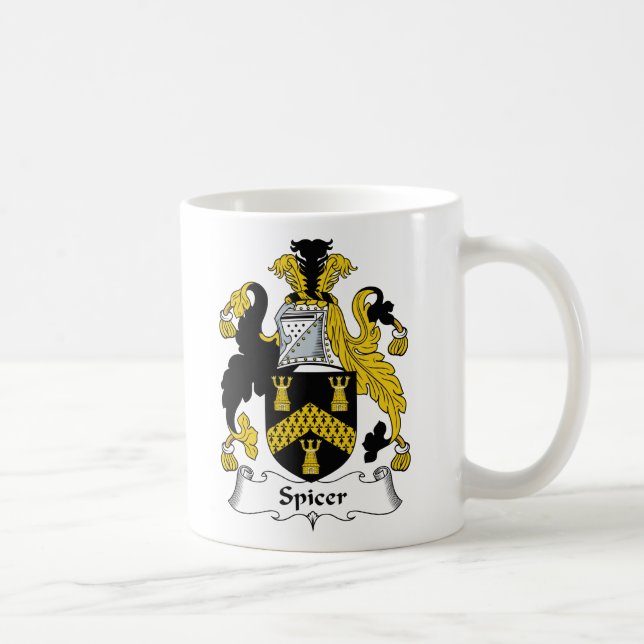 Spicer Familienwappen Kaffeetasse (Rechts)