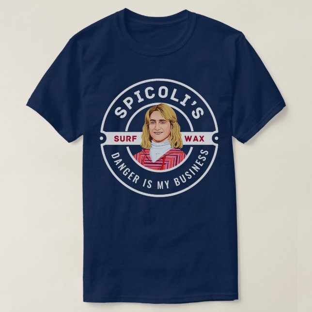 Spicolis Surf Wax Gefahr ist mein Unternehmen Vint T-Shirt (Design vorne)