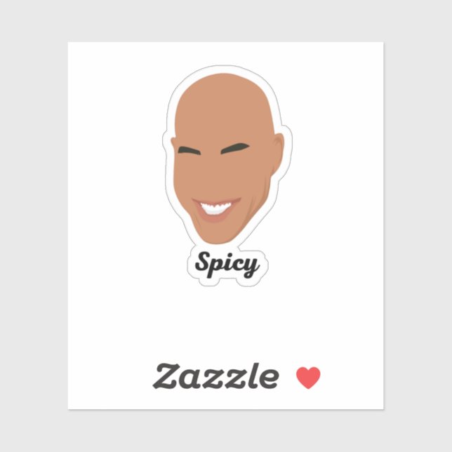 Spicy - ainsley harriott komischer Aufkleber (Blatt)