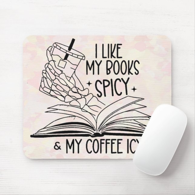 Spicy Books & Icy Coffee Mousepad (Mit Mouse)