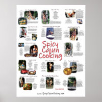 Spicy Cajun Cooking Rezept Poster