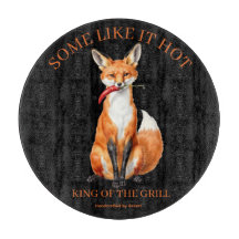 Spicy Fox Benutzerdefiniertes Grillen BBQ Holz Kun