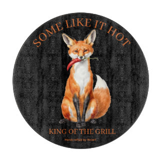 Spicy Fox Benutzerdefiniertes Grillen BBQ Holz Kun Schneidebrett