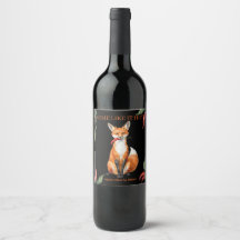 Spicy Fox Individuelle Personalisierte Wein Etiket