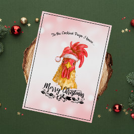 Spicy Funny Chicken Frohe Weihnachten