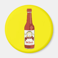 Spicy Hot Sauce Cat Sombrero Spaß auf Gelb