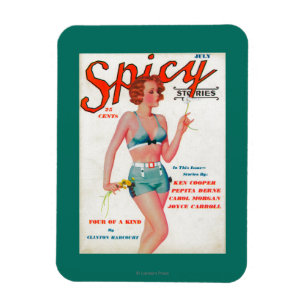 Spicy Magazine Cover Magnet