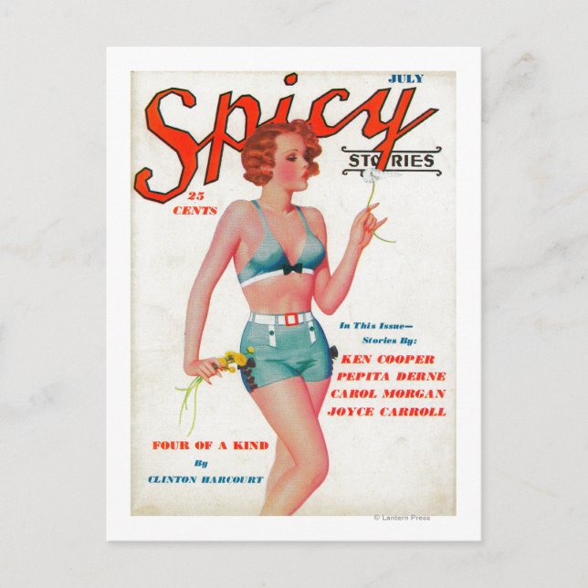 Spicy Magazine Cover Postkarte (Vorderseite)