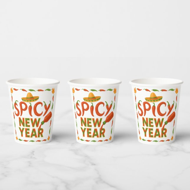 Spicy New Year Pappbecher (Multi)