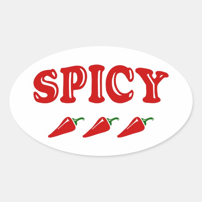SPICY OVALER AUFKLEBER (Vorderseite)