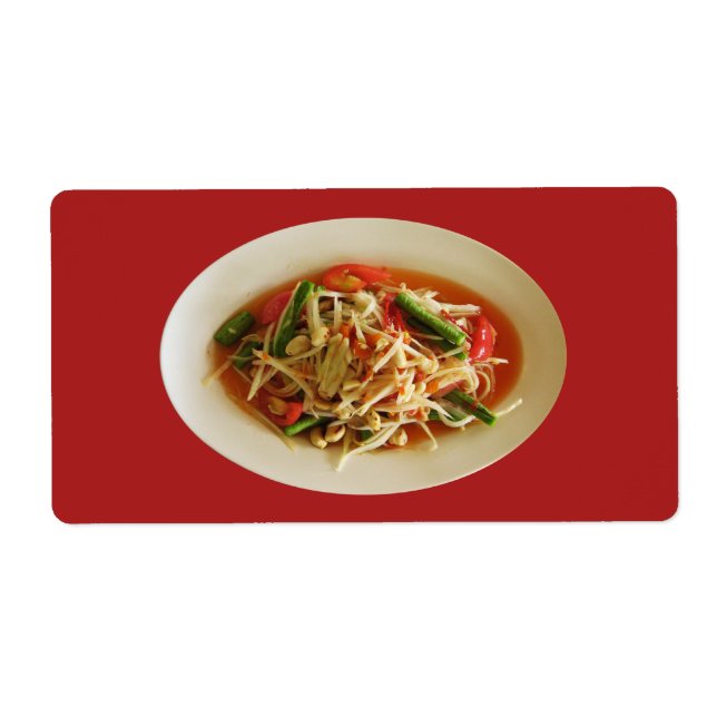 Spicy Papaya Salad [Som Tam] ... Thai Lao Food (Vorne)