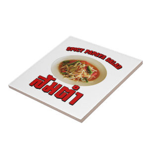 Spicy Papaya Salad [Som Tam] ... Thai Lao Food Fliese