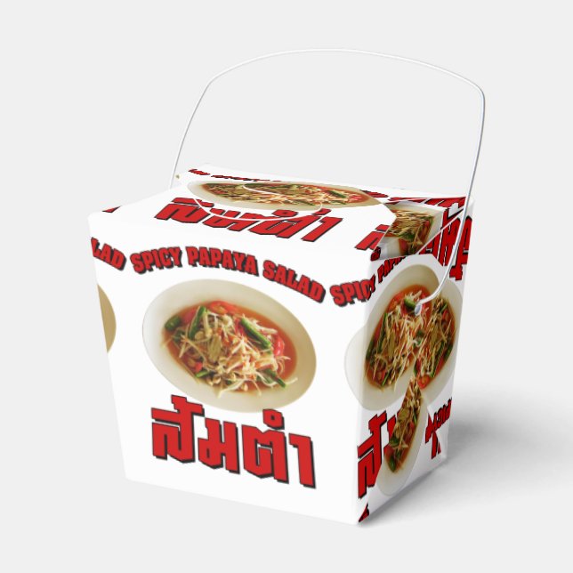 Spicy Papaya Salad [Som Tam] ... Thai Lao Food Geschenkschachtel (Vorderseite)