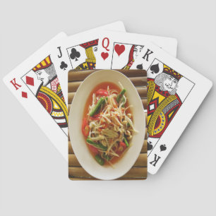 Spicy Papaya Salad [Som Tam] ... Thai Lao Food Spielkarten